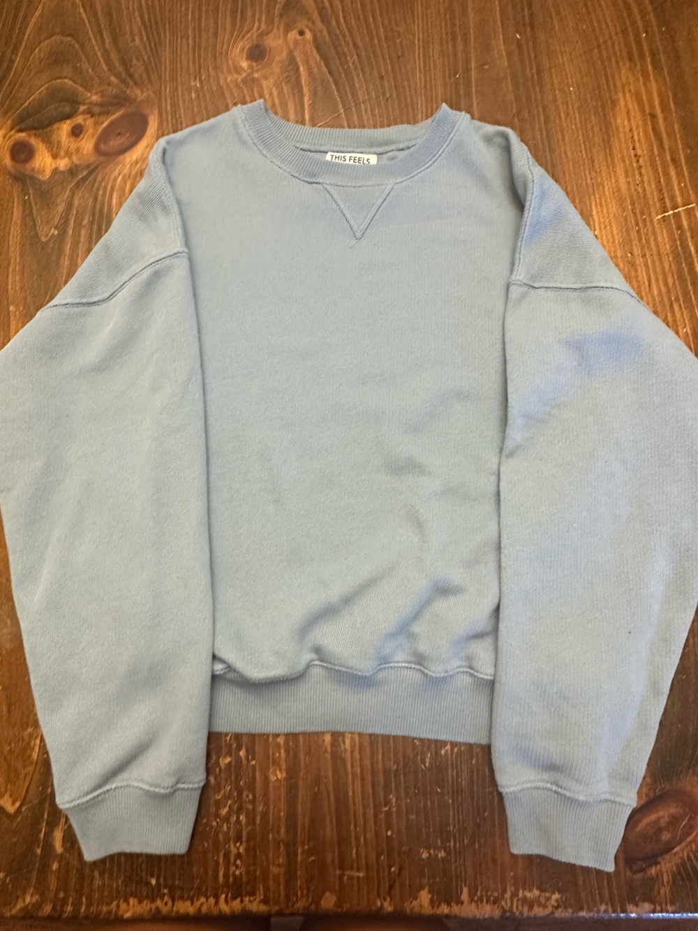 American Eagle Outfitters Light Blue Crewneck Sweatshirt
